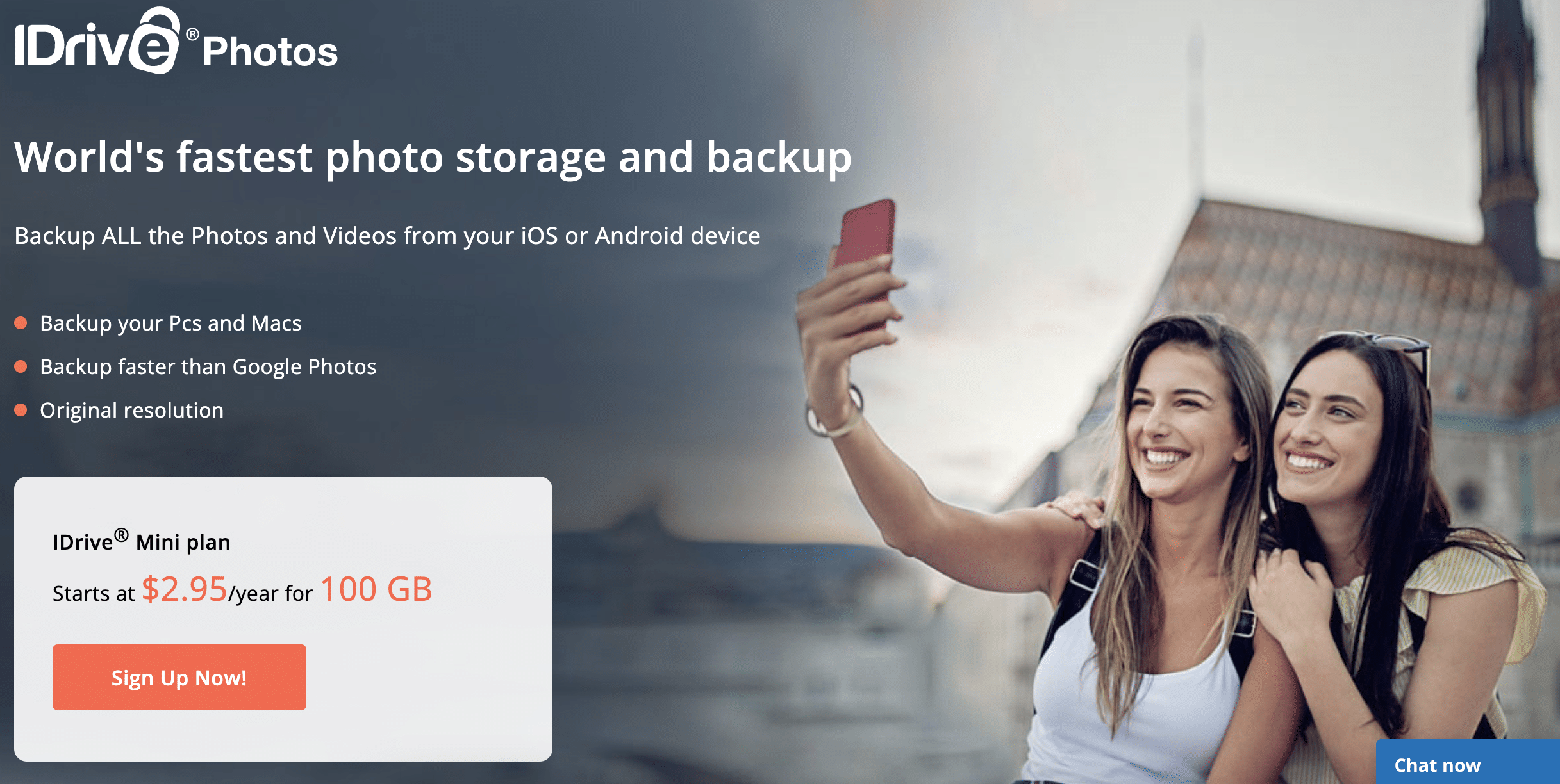 iDrive online storage for RAW photos screenshot