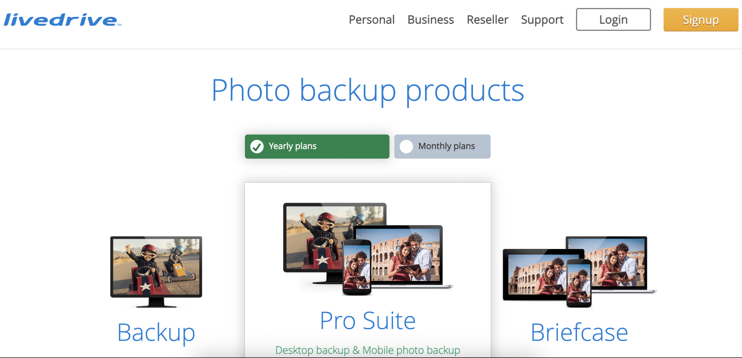 Livedrive cloud storage for RAW photos screenshot